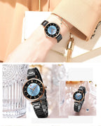 CURREN Women's Luxury Quartz Watch - Stainless Steel, Numberless Dial
