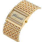 Reloj de Mujer Cuadrado Dorado — Elegancia Casual con Precision Quartz