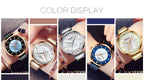 CURREN Women's Luxury Quartz Watch - Stainless Steel, Numberless Dial