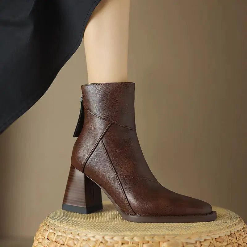 Women's Square-Toe Ankle Boots
