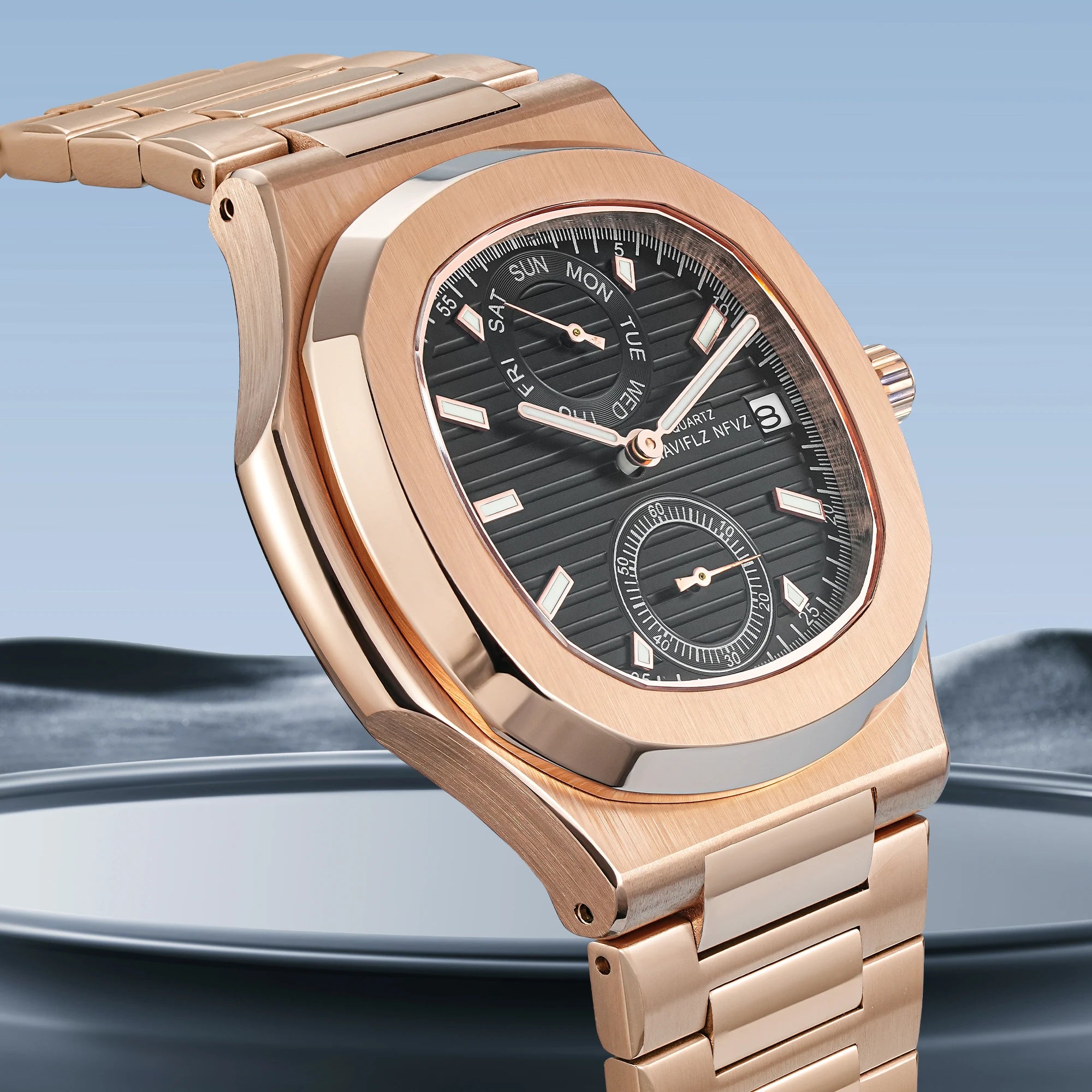 NAVIFLZ Men's Luxury Sapphire Chronograph Watch