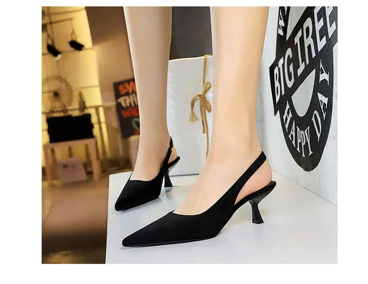 Women's Pointed-Toe Slingback Pumps