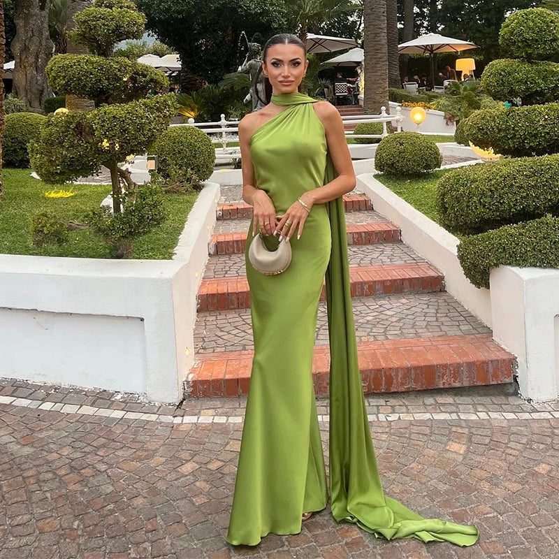 Women's Backless Lace-Up Maxi Dress - Sleeveless Elegant A-Line Party Dress