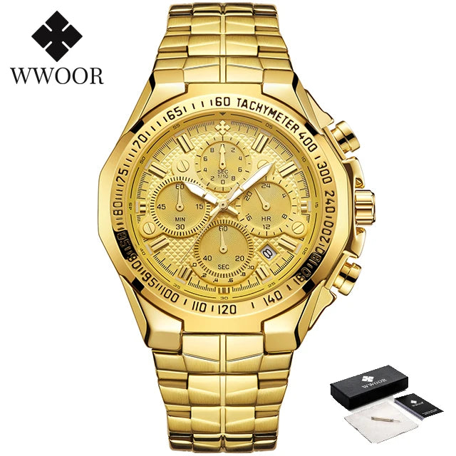 WWOOR Men's Luxury Chronograph Watch
