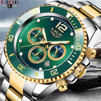 LIGE Men's Luxury Chronograph Watch