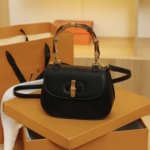 Bolso Saddle de Mujer | Cuero PU, Cierre con Candado | 6 Colores