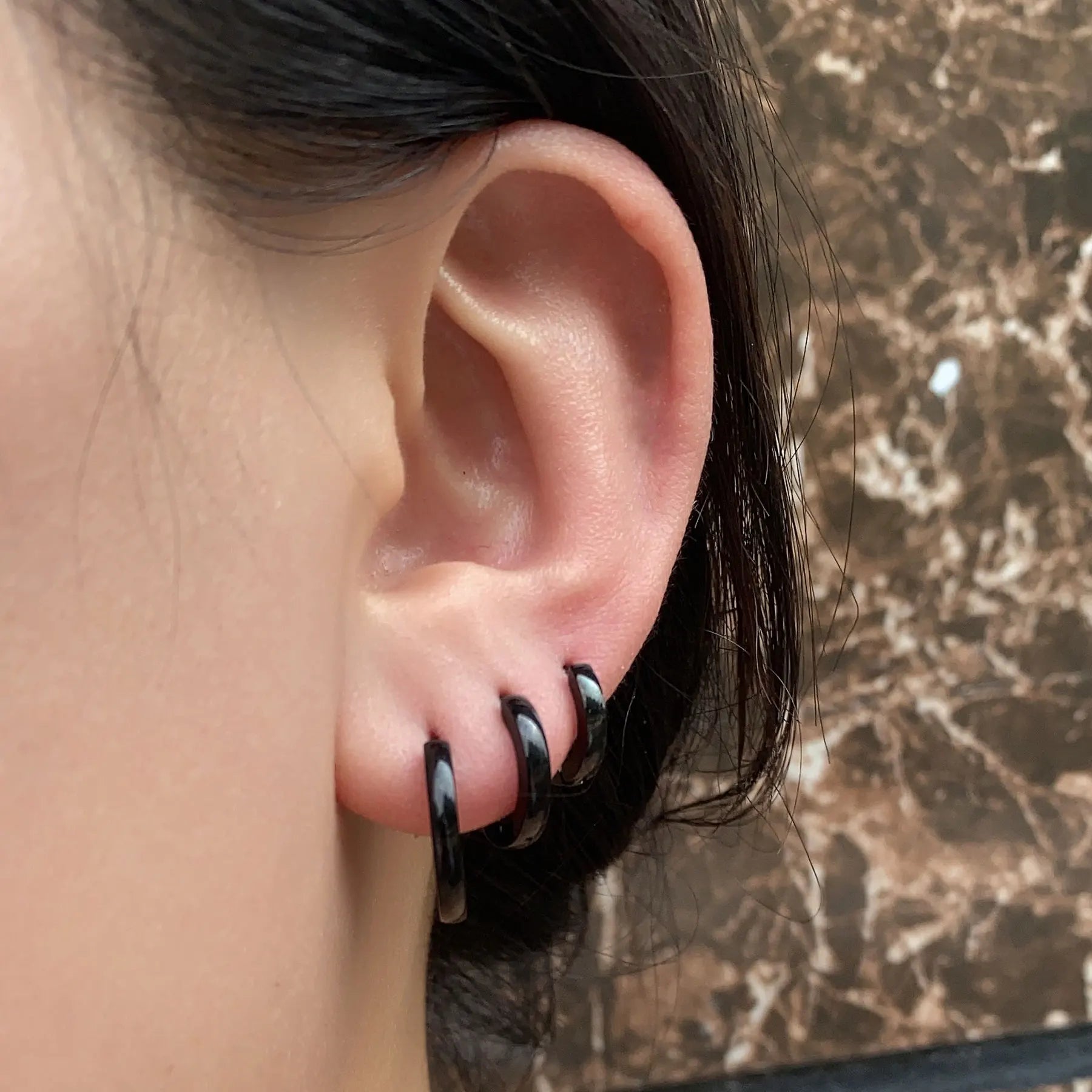 Huggie Hoop Earrings Set of 2
