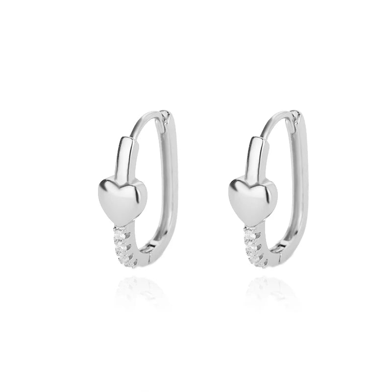 Round Hoop Earrings For Women Gold Color Stainless Steel Earrings 2026 Trend New Wedding Band Couple Jewelry Freeshipping Items