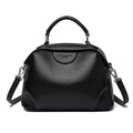 Women's Solid Color Crossbody Shoulder Bag - Rivet Detail PU Leather Commuter Purse