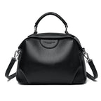 Women's Solid Color Crossbody Shoulder Bag - Rivet Detail PU Leather Commuter Purse