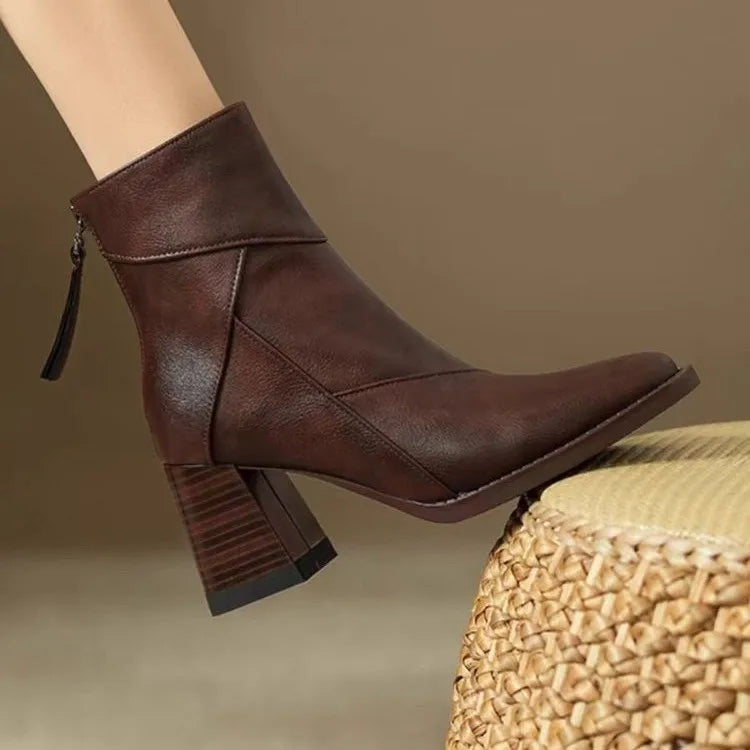 Women's Square-Toe Ankle Boots