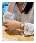 Women's Vintage Luxury Quartz Watch - Gold & Silver Bracelet