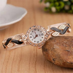 Women's 5-Piece Jewelry Set - Diamond Bracelet Watch & Water Drop Accessories