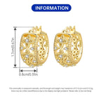 Sterling Silver 18K Gold Hoop Earrings