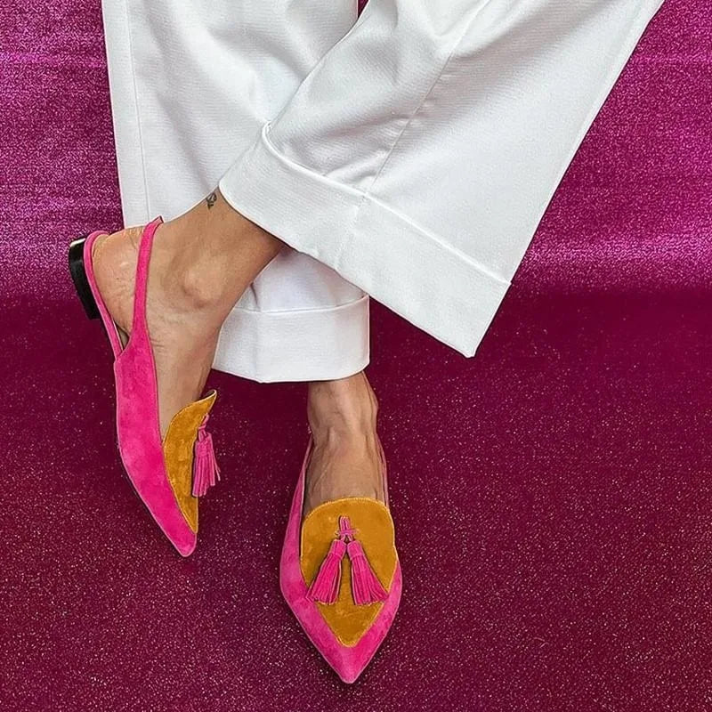 Women's Color-Block Square Heel Sandals