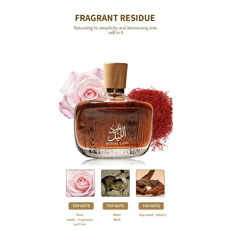 Perfume Arabico de Lujo para Hombre — Musk, Oud y Cedro