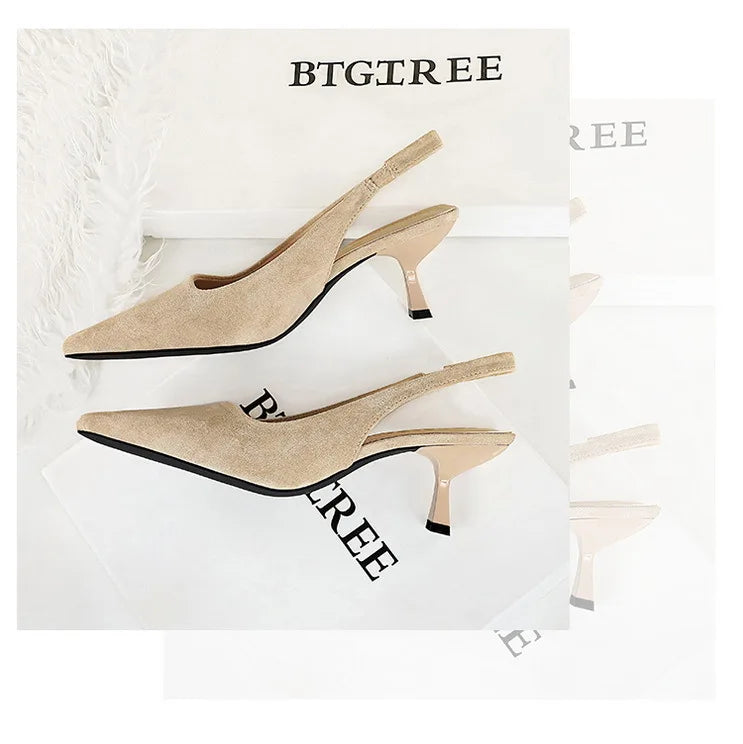 Women's Pointed-Toe Slingback Pumps
