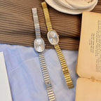 Women's Vintage Luxury Quartz Watch - Gold & Silver Bracelet