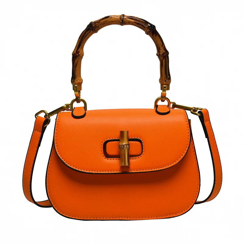 Bolso Saddle de Mujer | Cuero PU, Cierre con Candado | 6 Colores