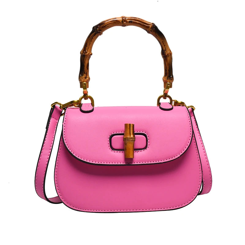 Bolso Saddle de Mujer | Cuero PU, Cierre con Candado | 6 Colores