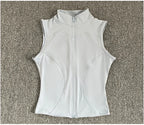 Women's Sleeveless Zip-Up Sport Top
