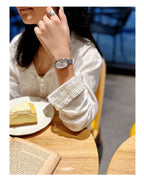 Women's Vintage Luxury Quartz Watch - Gold & Silver Bracelet