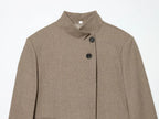 Women's Elegant Blazer Jacket - Stand Collar Single Breasted Casual Coat