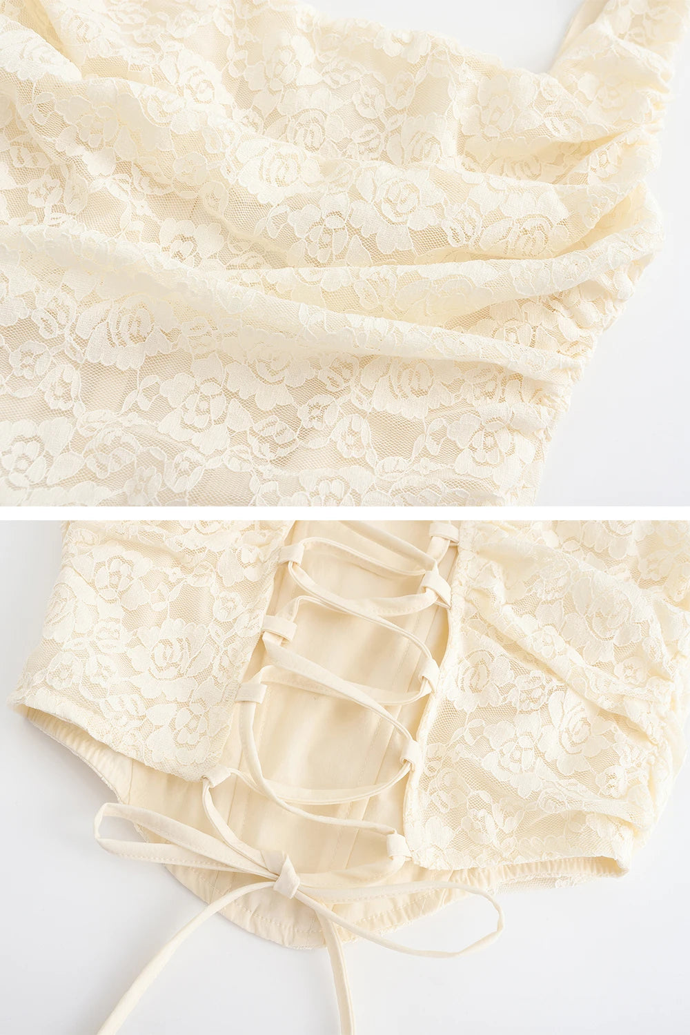 Women's 2-Piece Lace Corset Top and Maxi Skirt Set - Elegant Formal Event Dress