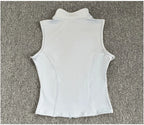 Women's Sleeveless Zip-Up Sport Top