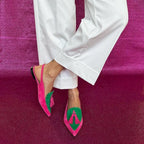 Women's Color-Block Square Heel Sandals