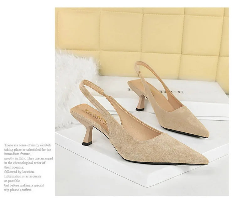 Women's Pointed-Toe Slingback Pumps