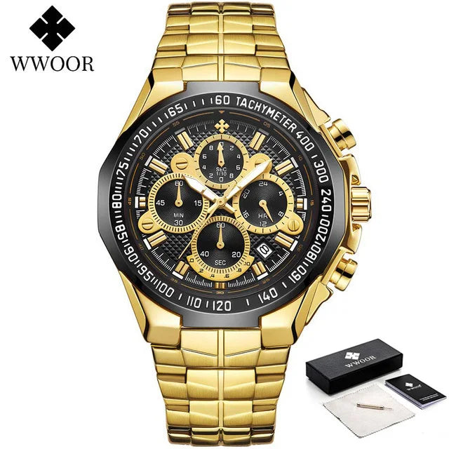 WWOOR Men's Luxury Chronograph Watch