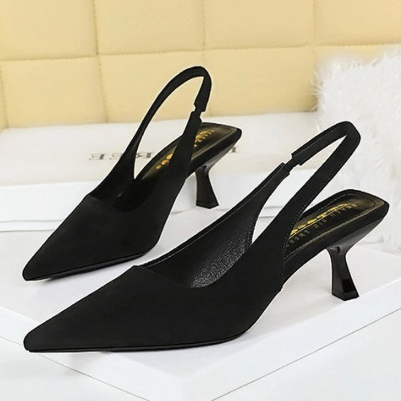 Women's Pointed-Toe Slingback Pumps