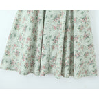 Floral Print Spaghetti Strap Midi Summer Dress
