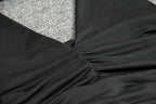 Women's Backless Halter Mini Dress - Deep V Sleeveless Club Dress