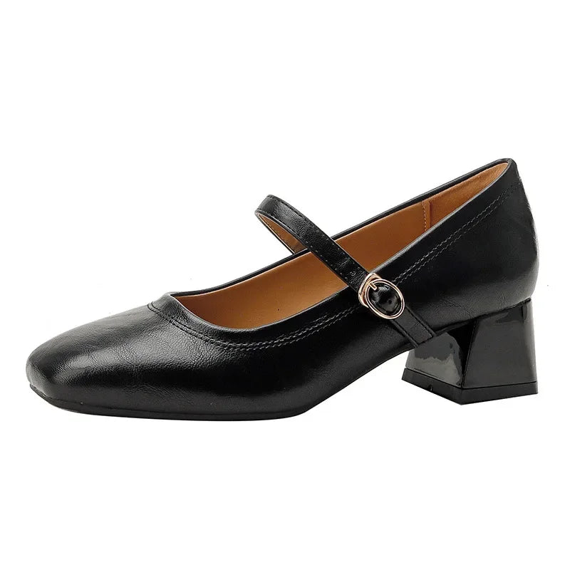Women's Square-Toe Mary Jane Pumps