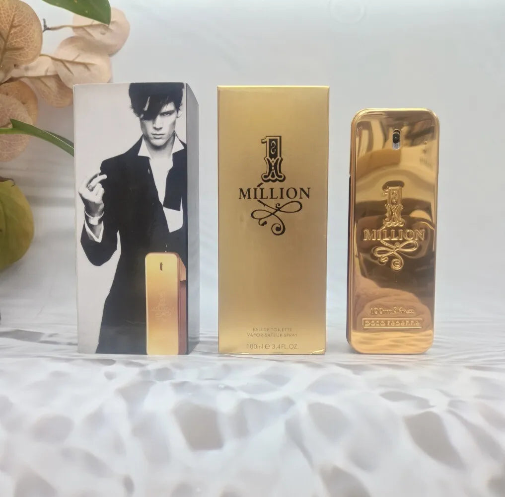 Paco Rabanne 1 Million Eau de Toilette - Men's Cologne 3.4oz / 100ml