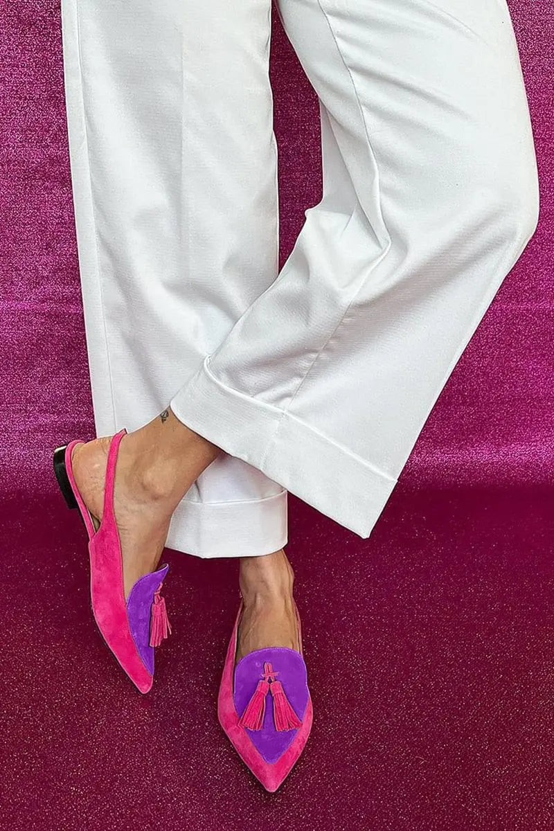 Women's Color-Block Square Heel Sandals