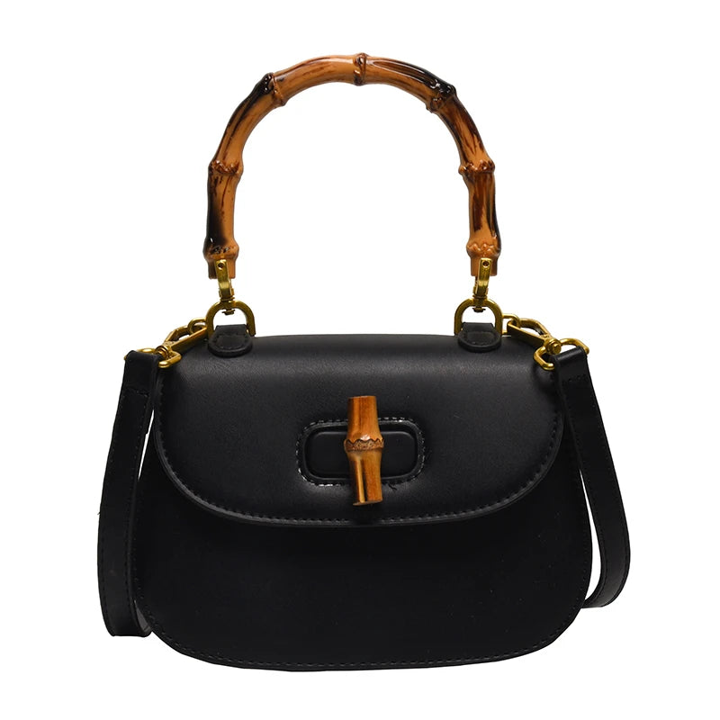 Bolso Saddle de Mujer | Cuero PU, Cierre con Candado | 6 Colores