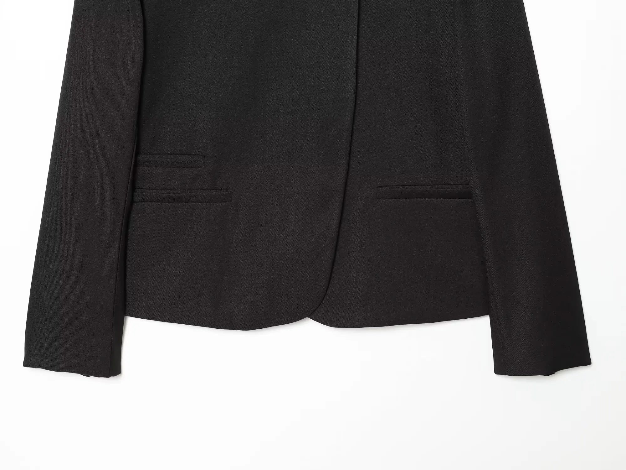 Women's Elegant Blazer Jacket - Stand Collar Single Breasted Casual Coat