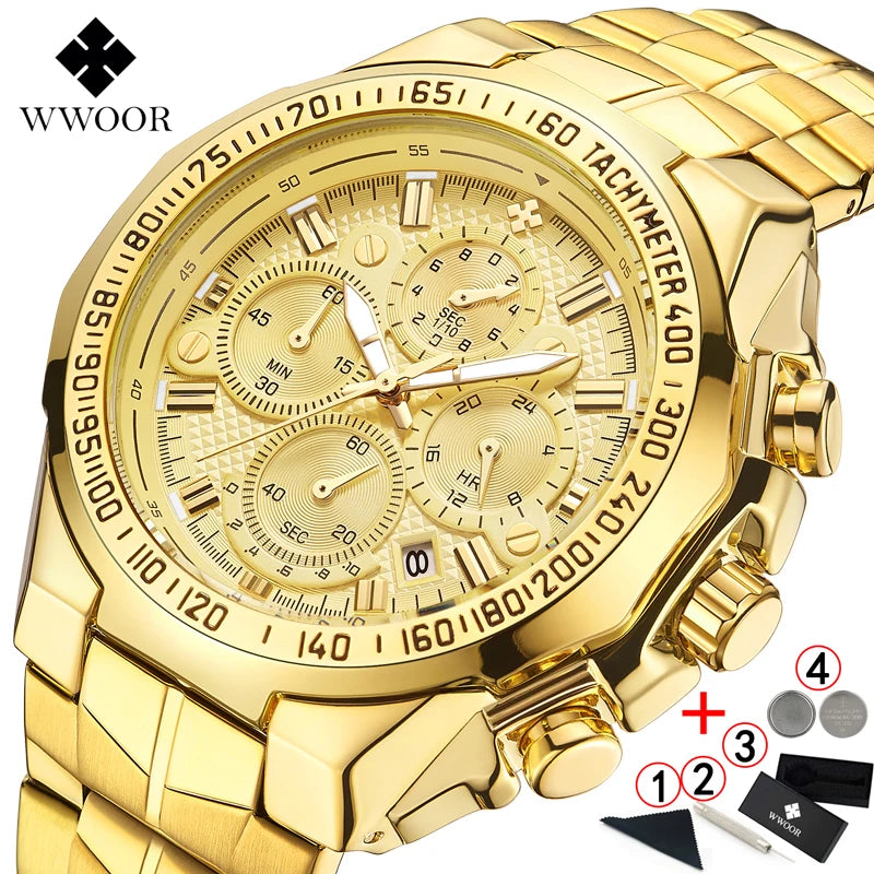WWOOR Men's Luxury Chronograph Watch