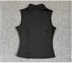 Women's Sleeveless Zip-Up Sport Top