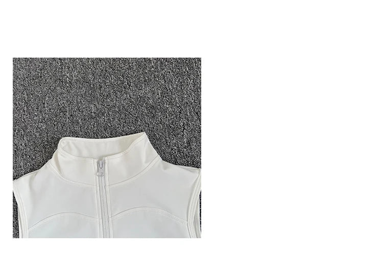 Women's Sleeveless Zip-Up Sport Top
