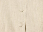 Women's Puff Sleeve Slim Jacket - Short Single-Breasted Casual Chic Coat
