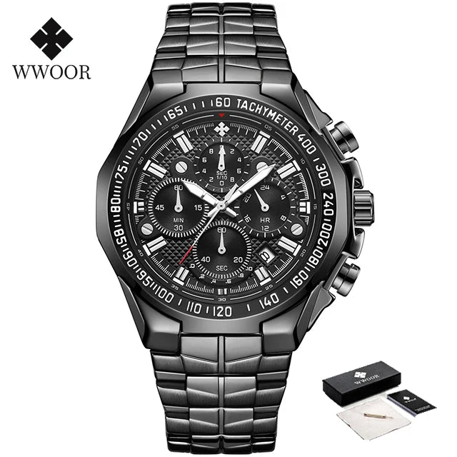 WWOOR Men's Luxury Chronograph Watch
