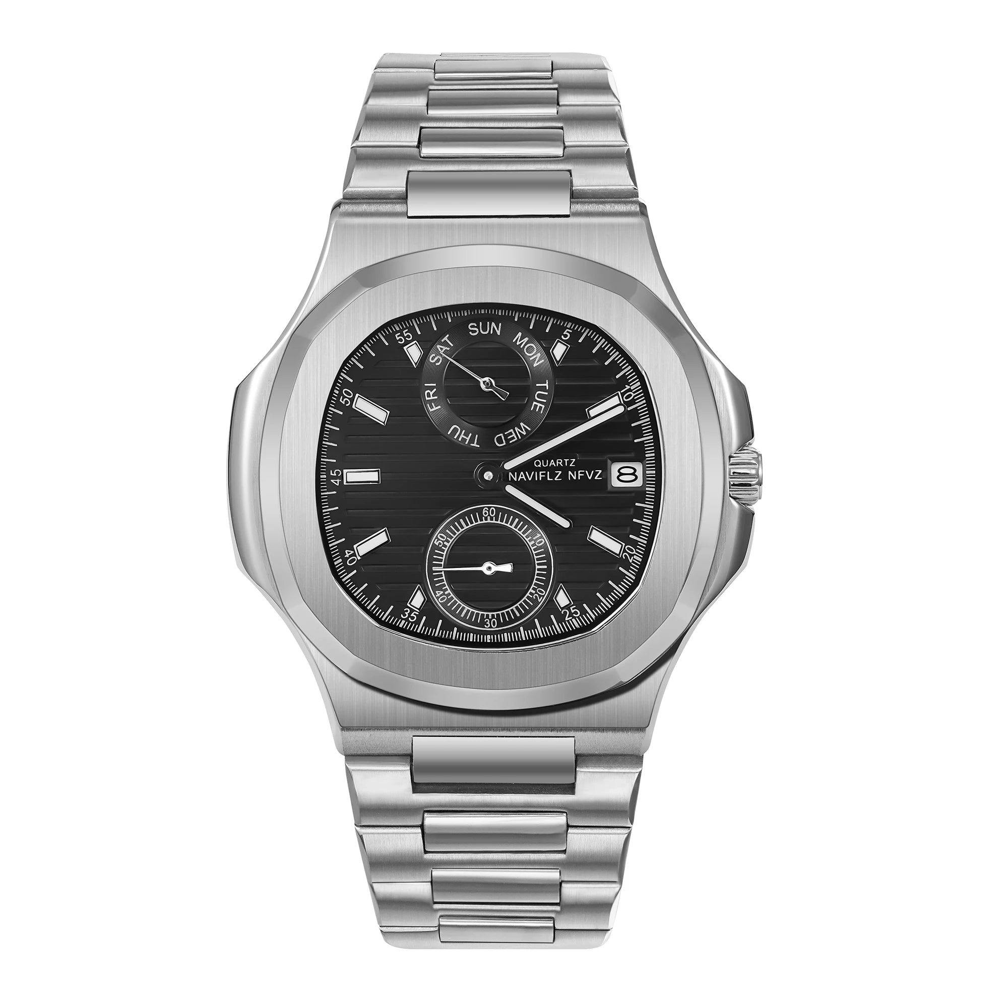 NAVIFLZ Men's Luxury Sapphire Chronograph Watch