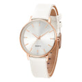 Women's Luxury Quartz Watch - Leather Band, Minimalist Dial