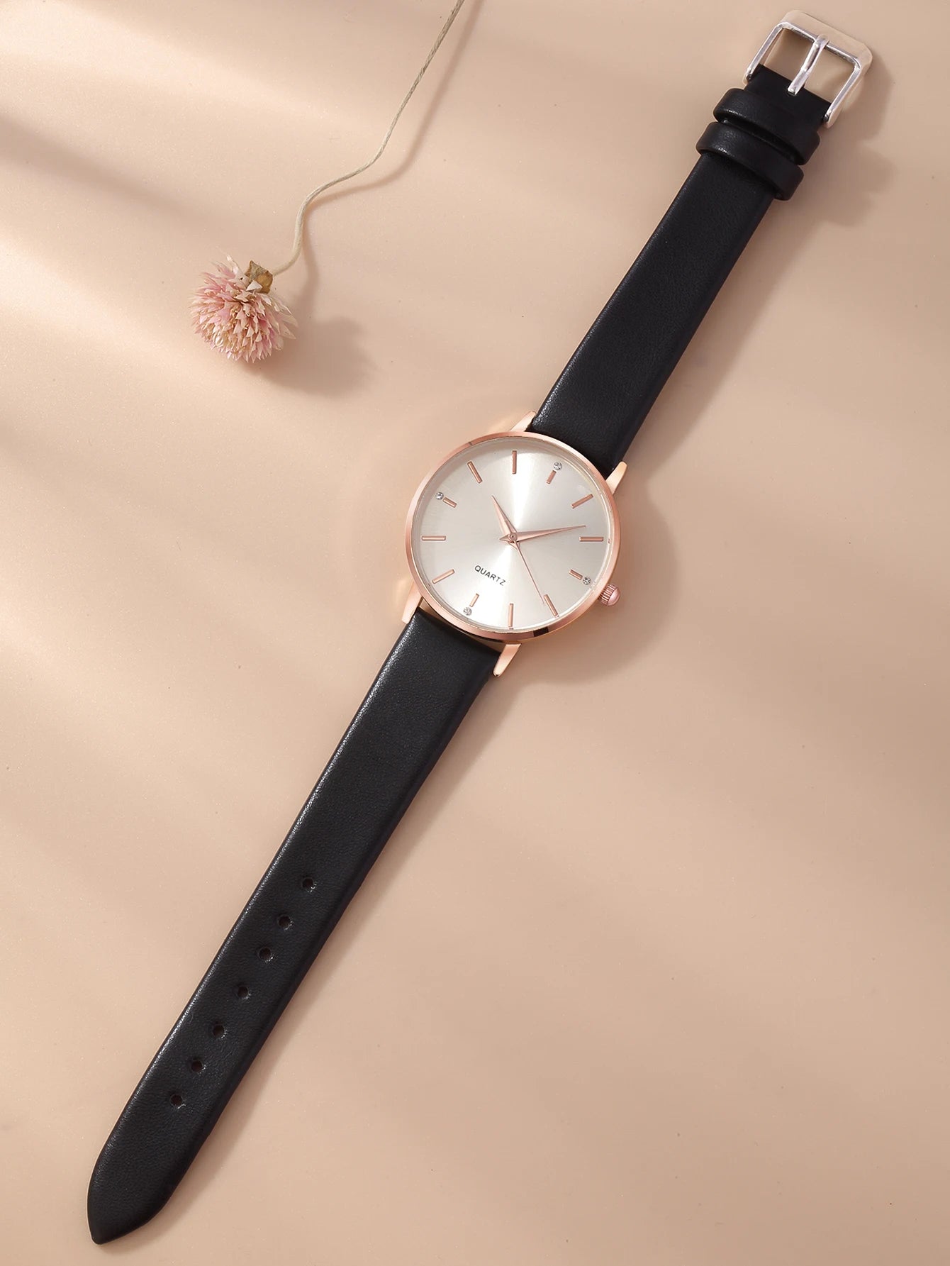 Women's Luxury Quartz Watch - Leather Band, Minimalist Dial