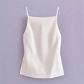 Women's Backless Cami Crop Top - Sleeveless Strappy Party Top
