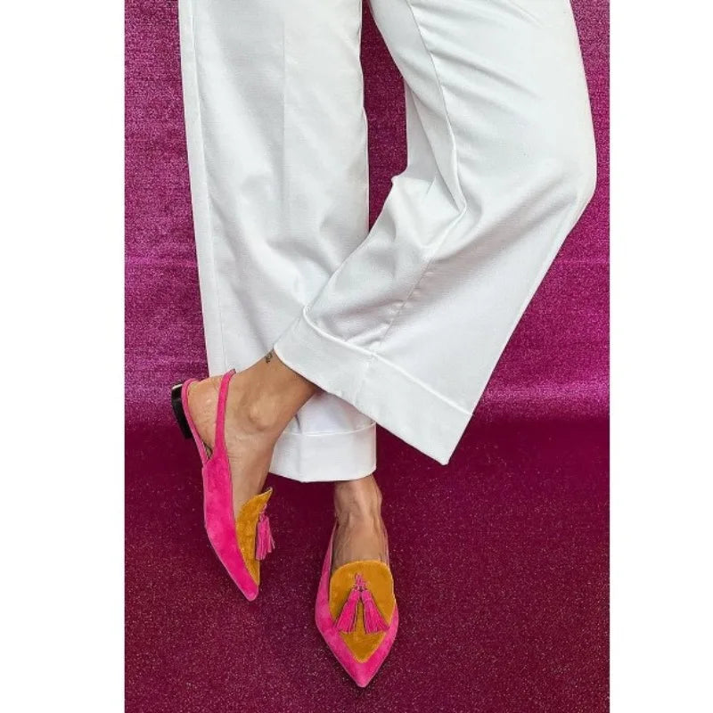 Women's Color-Block Square Heel Sandals